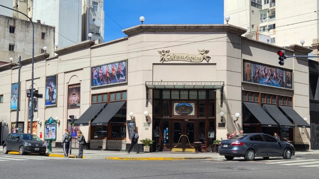 Facade of Café de los Angelitos on the corner of Rivadavia and Rincón, Buenos Aires