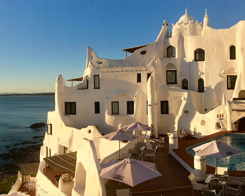 Casapueblo, Carlos Páez Vilaró's white building overlooking the sea in Punta Ballena, Punta del Este